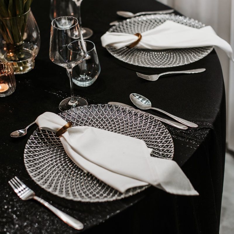 Stylowy obrus moonlight na Twoje wesele i event