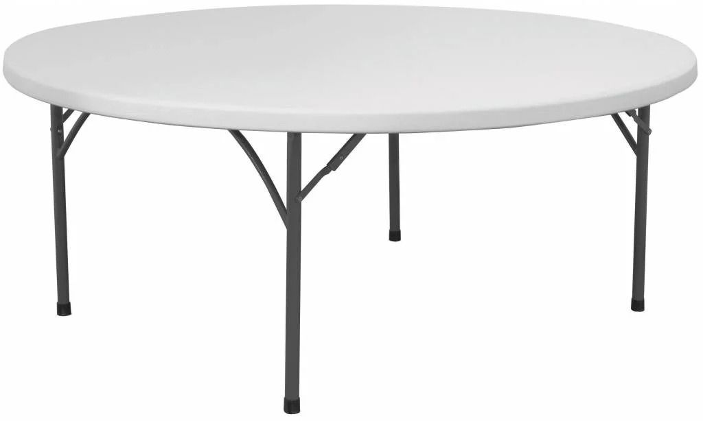 Okrągły stół bankietowy na wynajem, elegancka aranżacja weselna w Krakowie, biały obrus i luksusowe krzesła, wypożyczalnia mebli eventowych Małopolska